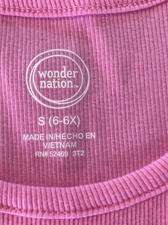Set of 2 Wonder Nation Girls Ribbed Tank Tops Pink Size Small (6-6x) EUC! - Picture 4 of 5